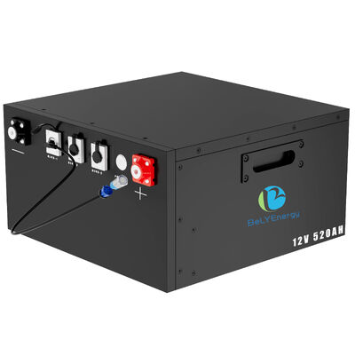 Προστασία περιβλήματος IP54 Μπαταρία 12V520Ah LiFePo4 Επαναφορτιζόμενη Κατάλληλη για Τροχόσπιτο Camper Trip