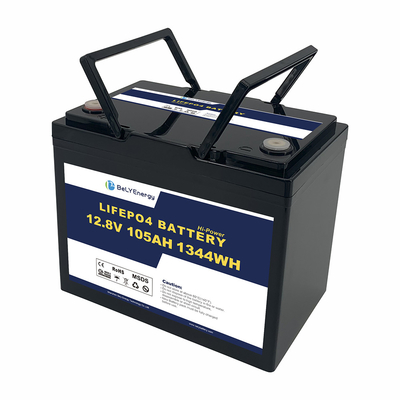Αγορά Ανανεώσιμο 105AH 12V LiFePo4 μπαταρία βαθύ κύκλο για ηλιακό σύστημα ηλεκτρικής ενέργειας UPS online manufacture