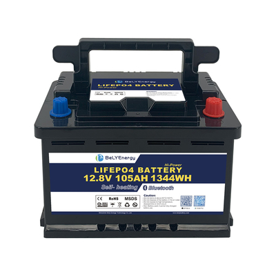 Αγορά Καραβάνι RV μπαταρία λιθίου 12V 105AH Ηλιακή αποθήκευση με BT και εσωτερική θέρμανση από BELY online manufacture