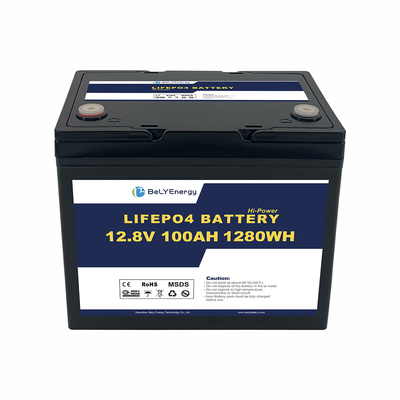 Αγορά 12V 100AH 1280Wh LiFePO4 μπαταρία ιόντων λιθίου με νέα κατηγορία A πρισματικά κύτταρα online manufacture
