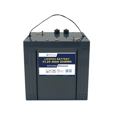 Αγορά 48V 40Ah LiFePO4 μπαταρία καρότσι γκολφ με Bluetooth & λειτουργία αυτοθέρμανσης online manufacture