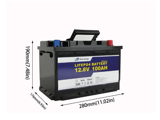 Αγορά 1280Wh 100 Amp ώρα 12 μπαταρία βολτ Lifepo4 για την αποθήκευση ηλιακής ενέργειας online manufacture