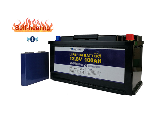 Αγορά 12V 100 Amp μπαταρία τροχόσπιτων μπαταριών λίθιου χαμηλής θερμοκρασίας ώρας online manufacture