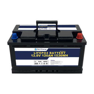 5000 κύκλοι Lifepo4 μπαταρία 12v 120ah βαθύ κύκλο