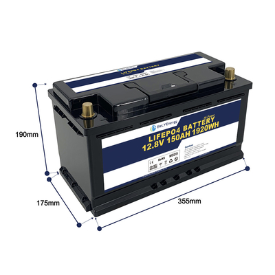 IP65 Lifepo4 μπαταρία καρότσι γκολφ 12v 150ah 1920 Wh LifePO4 μπαταρίες πακέτο OEM