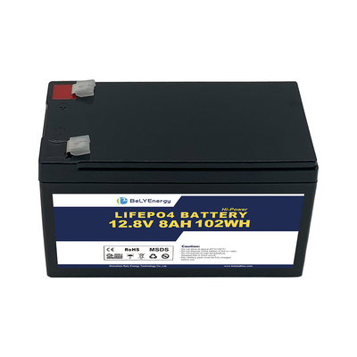Φορητή μπαταρία 12V 8AH LiFePo4 για καταναλωτικό ηλεκτρονικό σταθμό επικοινωνίας RV
