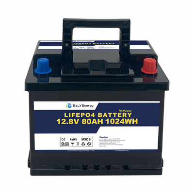 Bely Energy 5000 Cycles 12v 80ah Lifepo4 μπαταρία για οικιακές συσκευές υποβρύχια πλοία