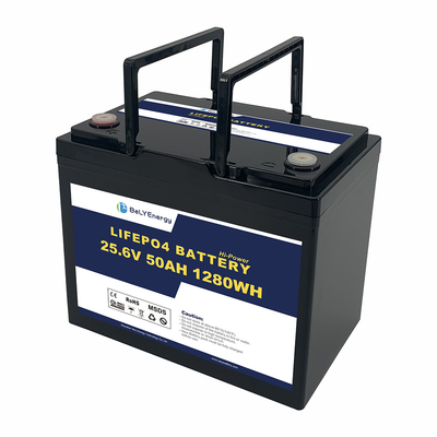 Bely Energy επαναφορτιζόμενη 24V 50AH LiFePo4 μπαταρία για ηλιακή μπαταρία ιατρικό RV
