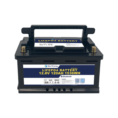 Bely Energy επαναφορτιζόμενη 12V 120AH Lifepo4 μπαταρία για καταφύγιο σκάφος Ηλιακό σύστημα ενέργειας EV