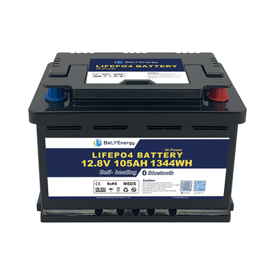 Ενέργεια 12,8V Συστήματα αποθήκευσης ενέργειας μπαταρίας -20~60 Πεδίο θερμοκρασίας εκφόρτισης