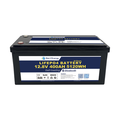 IP65 Κεφάλαιο 12,8V Λιθιο RV μπαταρία 400Ah M8 Τερματικό χαμηλή αυτοαπολύση 3% ανά μήνα