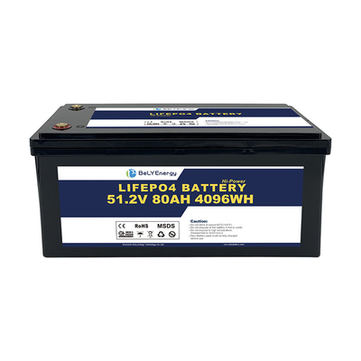 ABS Case IP65 Αδιάβροχο 100A Max Discharge 48V80Ah Λιθιοϊονικές μπαταρίες για ηλιακή ενέργεια