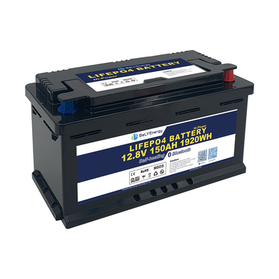 12V 150AH LiFePO4 μπαταρία λιθίου με BT και αυτοθέρμανση για αποθήκευση ενέργειας