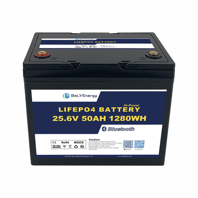 OEM ODM ABS Anti-UV μπαταρία θαλάσσιας βάρκας 24V 50AH LiFePO4 μπαταρία λιθίου με BT