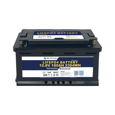 DIN H8 θήκη 12V 180AH LiFePO4 μπαταρία λιθίου με BT και αυτοθέρμανση