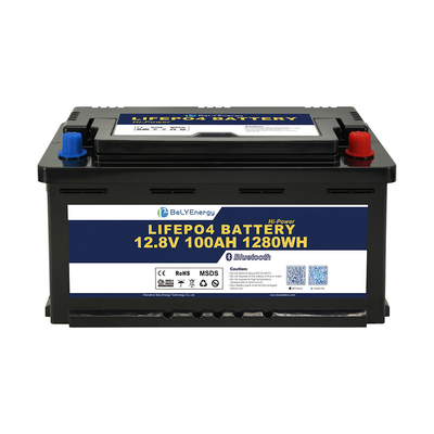 Bely Energy Ενσωματωμένο Bms 12V 100AH επαναφορτιζόμενη ηλιακή μπαταρία για RV ηλεκτρικά οχήματα Ναυτική