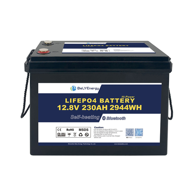 12V 230AH RV Lithium Battery σε θήκη ABS και έξυπνο BMS με ενσωματωμένο BT / αυτοθερμοποίηση / επικοινωνία