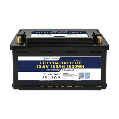 Μπαταρίες ιόντων λιθίου Bely Energy 12V150AH Μπαταρίες εφεδρικής ισχύος ιόντων λιθίου για RV Off-Road Solar