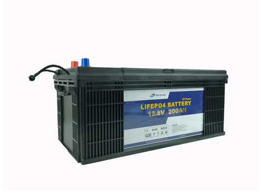 Μπαταρία κύκλων 12V 200Ah Lifepo4 UN38.3 3000 για την αποθήκευση ηλιακής ενέργειας