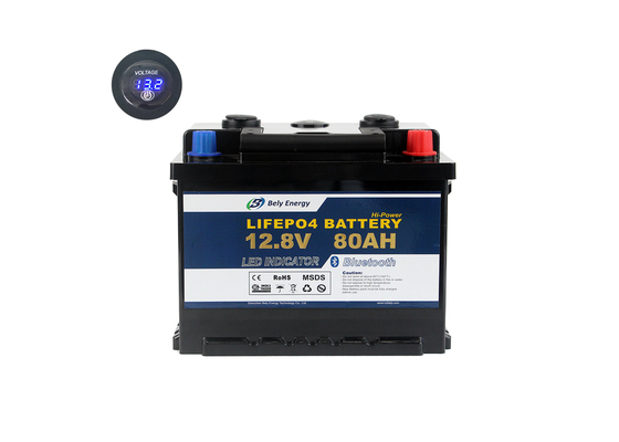 Rechargeable 12V LiFePo4 Battery 12V 80Ah Led Light Lithium Battery ,  for Electric tricycle