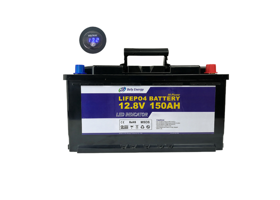 μπαταρία 12V 150Ah 1920Wh LiFePo4 με την ιονική μπαταρία λίθιου των οδηγήσεων για το ηλεκτρικό μηχανικό δίκυκλο