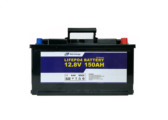 μπαταρία φωσφορικού άλατος λίθιου 12v 150ah Lifepo4 BMS για το σύστημα ηλεκτρικής δύναμης