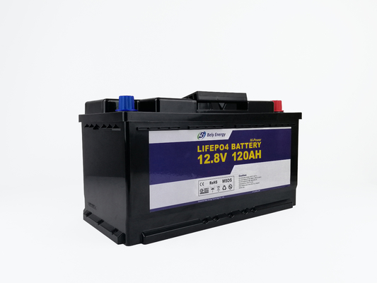 Βαθμός Bely μια μπαταρία 12V 120Ah 1536Wh λίθιου ενεργειακής αποθήκευσης
